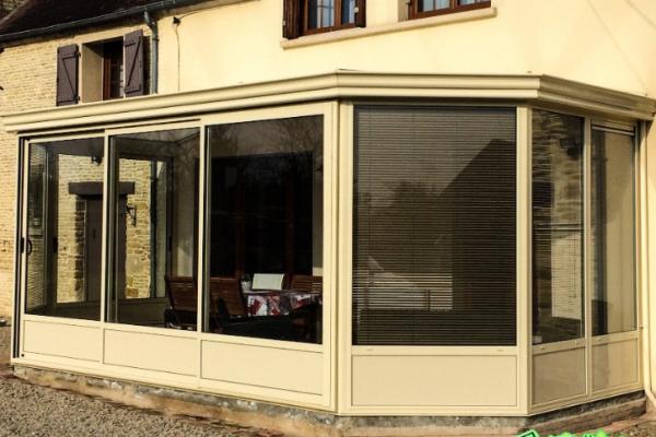 Véranda Aluminium Coloris Beige Ral1015